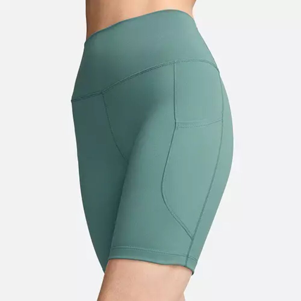 NWT New Nike Womens One High-Waisted 8" Biker Shorts With Pockets Extra Small XS - Picture 4 of 7